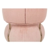 Tapicerowany fotel Low Teddy Pink HE510X-3.PECH.PINK do sypialni różowy 