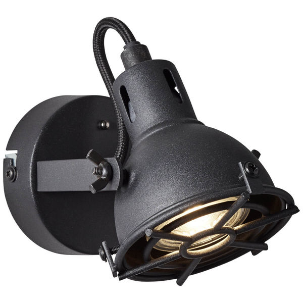 Loftowa lampa ścienna Jesper G54310/86 z regulacją czarna
