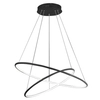 LAMPA wisząca ORION ML508 Milagro OPRAWA futurystyczna LED 53W 3000K circles rings czarna