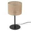 Stołowa lampa do salonu Juta 5552 tuba naturalna juta czarny