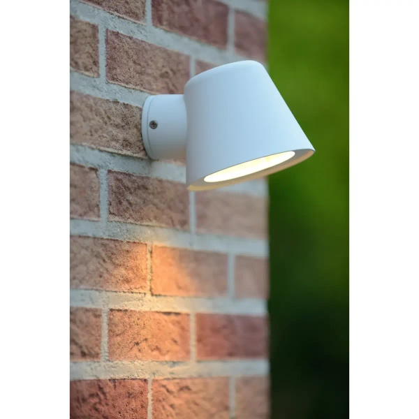 Ścienna lampa DINGO 14881/05/31 Lucide IP44 reflektorek biała
