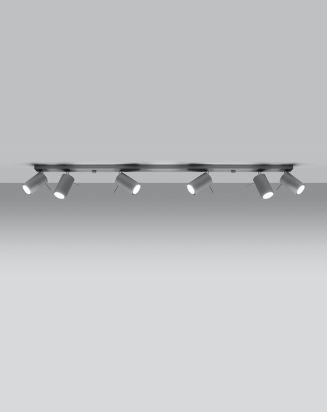 LAMPA sufitowa SPARK SL.0454 regulowana OPRAWA listwa SPOT metalowe tuby szare