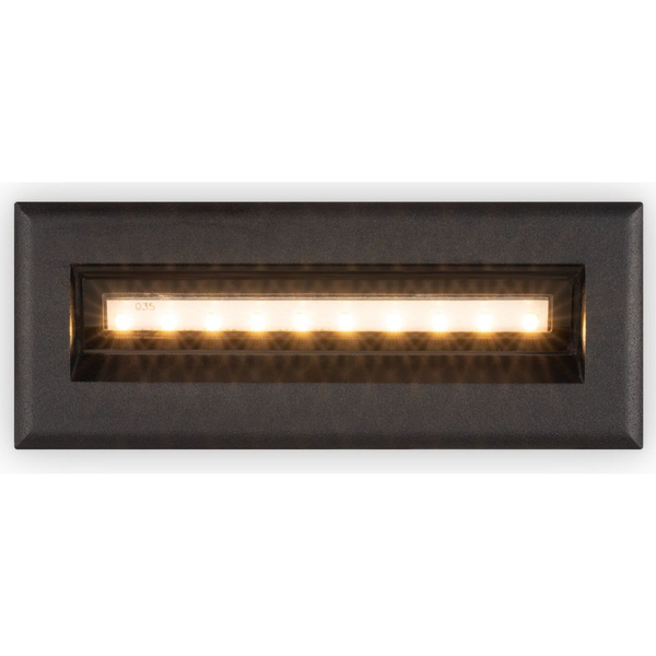 Lampa schodowa wpuszczana Bosca O045SL-L5B3K LED 5W 3000K czarna