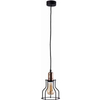 Wisząca LAMPA industrialna WORKSHOP 6336 Nowodvorski drut OPRAWA pręt ZWIS miedź czarny