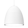 Karbowana lampa wisząca Gandra 5028+5055 Shilo regulowana do jadalni biała