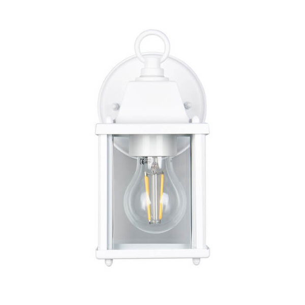 Metalowa lampa ścienna na taras MIRANDE 262260131 IP23 biała