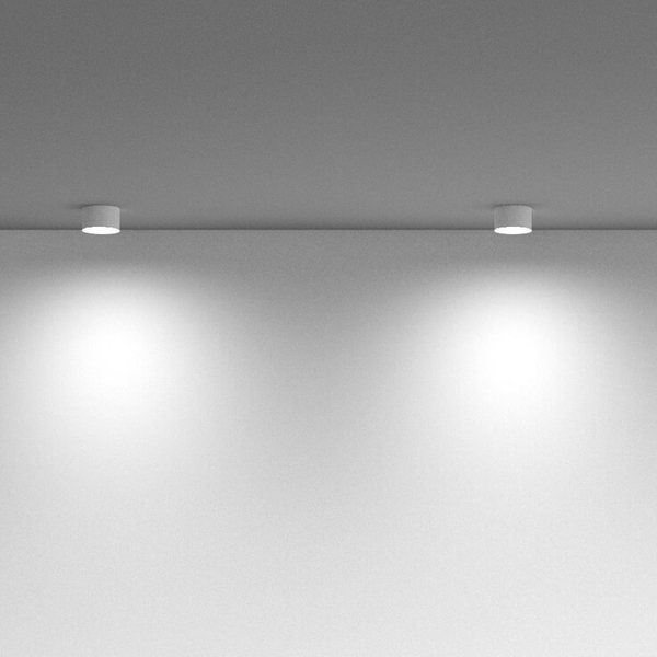 Plafon natynkowy Hoop C086CL-GX53-SRD-W LED 12W do salonu biały