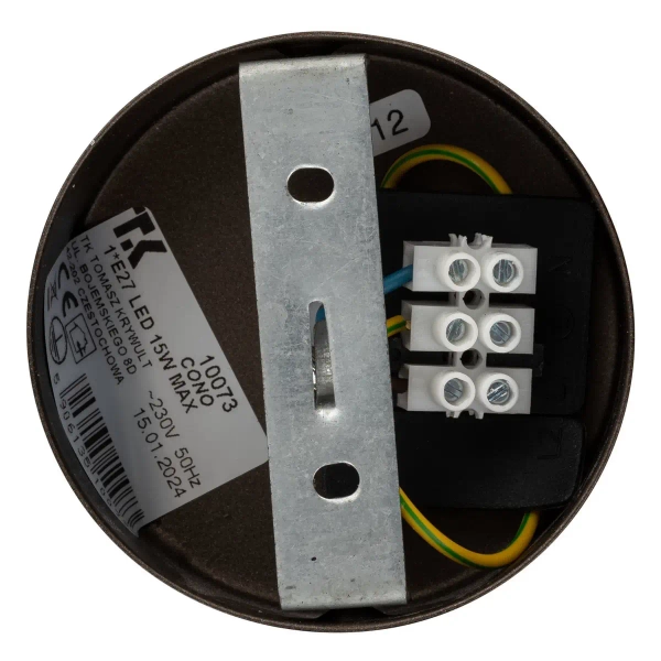 Zwieszana lampa salonowa CONO 10073 trójkątna brązowy