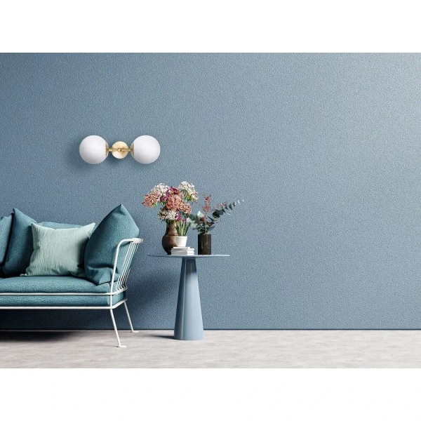 Złoty kinkiet DORADO LP-002/2W Light Prestige szklane kule molecular