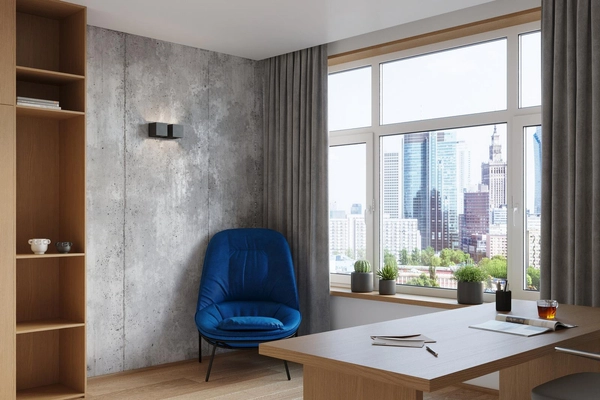 Kinkiet LAMPA ścienna SL.0657 metalowa OPRAWA kostki cubes czarne