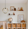 Lampa wisząca Kajo 8850/1 JB SZNUR kółko drewniane