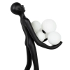Designerska lampa stojąca HUMAN MSE1501100514 człowiek kule białe czarne