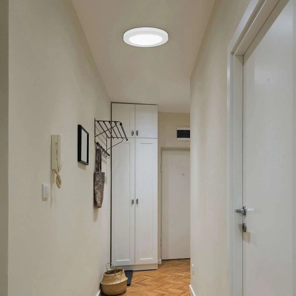 Sufitowa LAMPA plafon SONNET 1492 Rabalux okrągła OPRAWA metalowa wpust LED 30W 4000K biały