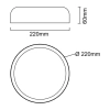 Nowoczesny ledowy plafon Cedrone OR85914  LED 14W 3000-6500K biały