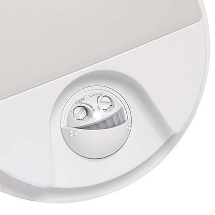 Elewacyjna lampa PEDRO 03793 Ideus zewnętrzna OPRAWA LED 15W 4000K z czujnikiem IP54 biała