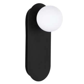 Nowoczesny kinkiet na ścianę ALTOS LE44369 kulisty do salonu czarny biały