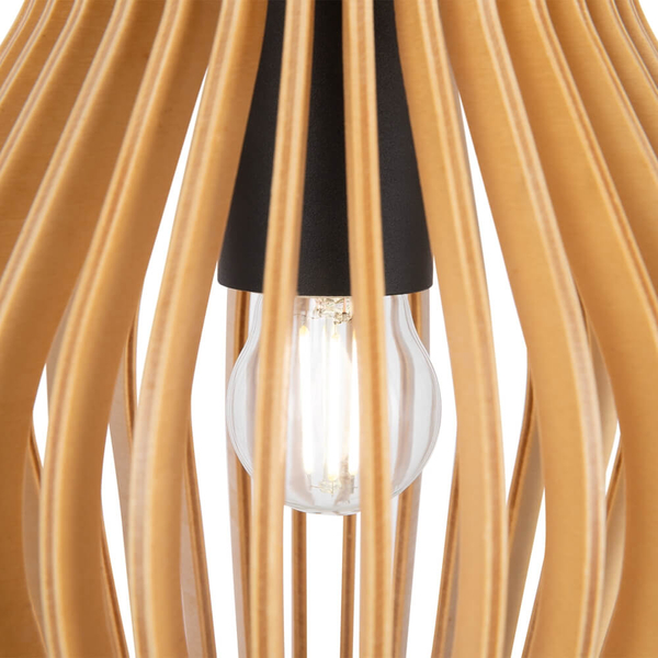 Wisząca lampa Roots MOD191PL-01W Maytoni naturalna eco czarna beżowa