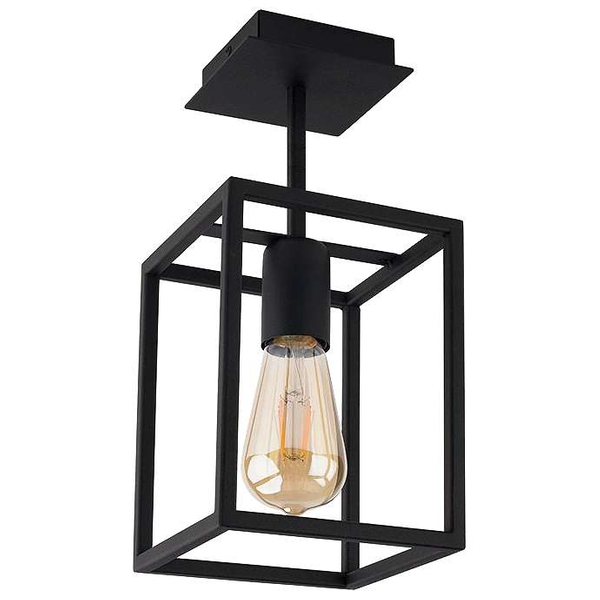 Plafon LAMPA sufitowa CRATE 9045 Nowodvorski metalowa OPRAWA klatka prostokątna frame czarna