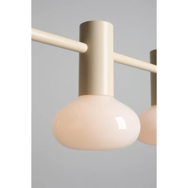 Wisząca lampa do kuchni Flo 3 Cream 7000E9_S owalna beżowa