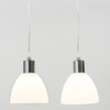 Komplet 2 lamp wiszących nad stół Ray 63233033 Nordlux 2-punktowa biała chrom