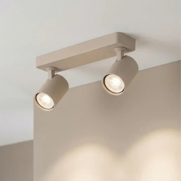 Podwójna lampa sufitowa EXO beżowa AZ7112 2xGU10 50W tuba