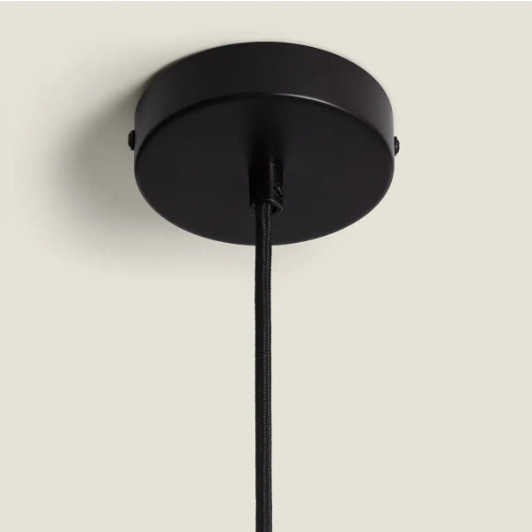 Materiałowa lampa wisząca Tesutto ABR-LWT-E27 Abruzzo tuba granatowy złoty