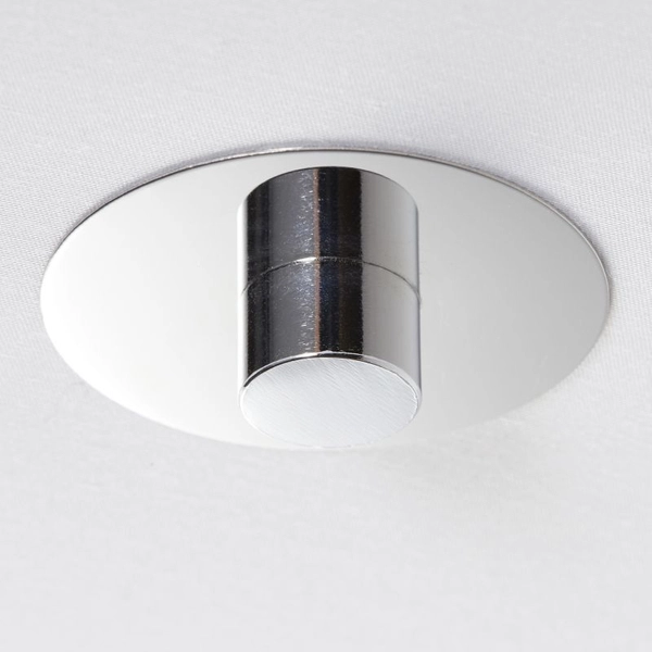 Abażurowa lampa sufitowa Andria 93522/22 okrągła szara chrom OUTLET