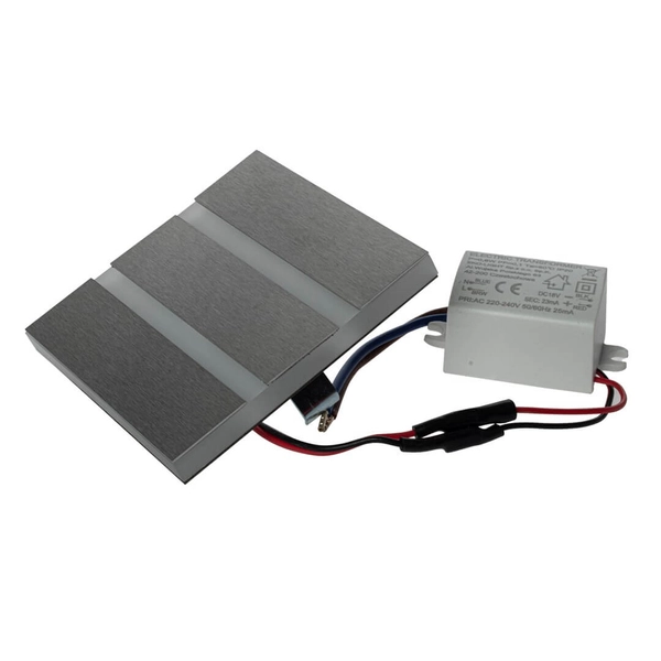 Ścienna lampa schodowa Vox EKS6165 Eko-light LED 0,6W 4000K biała srebrna