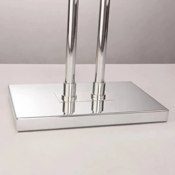 Nowoczesna lampa podłogowa Athens do pokoju biała chrom