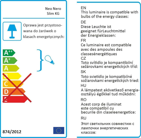 Wpuszczana LAMPA sufitowa Neo Slim Nero KG + Ufo Cromo Orlicki Design podtynkowa OPRAWA metalowa okrągła czarna chrom