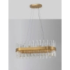 Glamour lampa wisząca CHOLULA LE42909 do pokoju kryształ złota