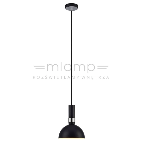 LAMPA wisząca LARRY 106974 Markslojd metalowa OPRAWA zwis kopuła mosiądz czarna
