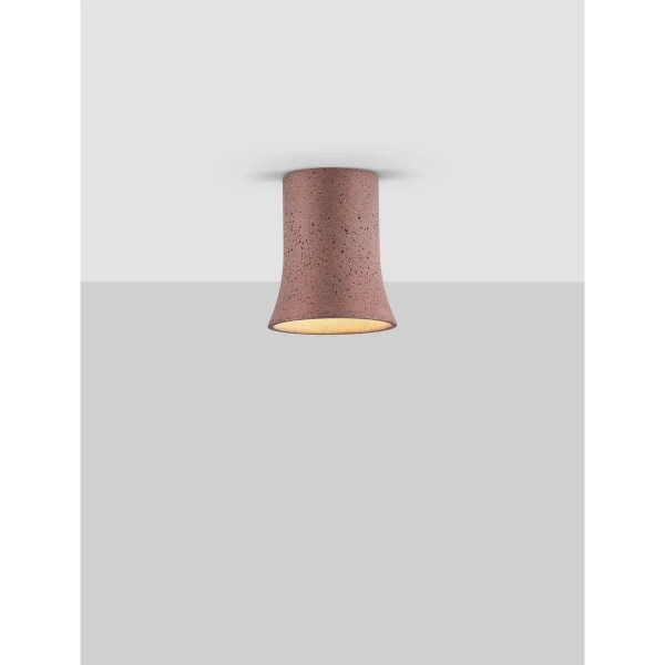 Minimalistyczna lampa sufitowa ZORVELA LE45301 do salonu czerwony