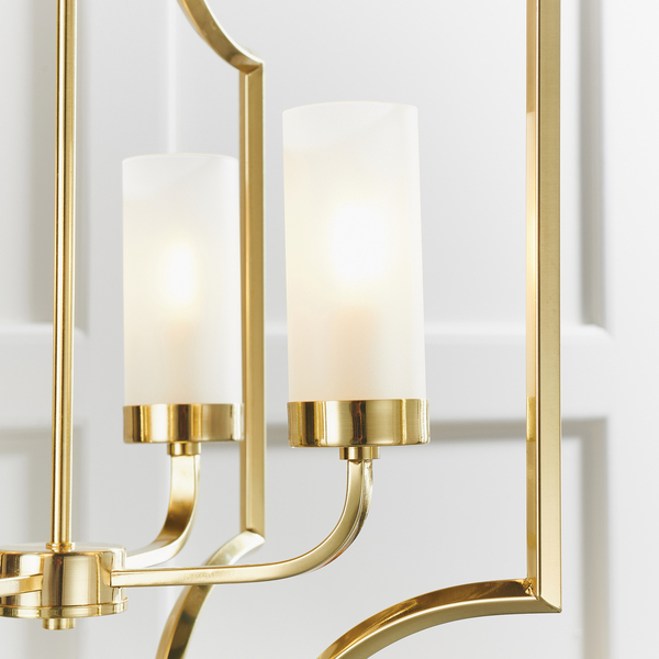 Lampa wisząca Edrea 81914 Endon metalowa glamour mosiądz