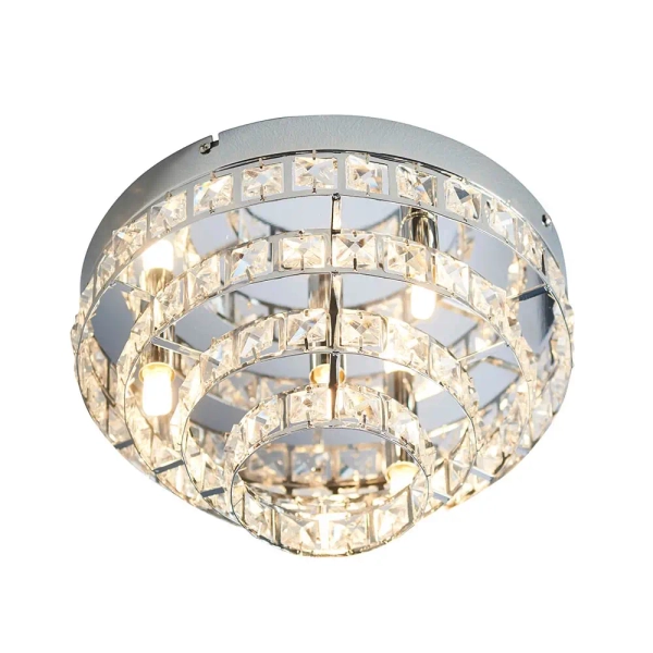 Sufitowa lampa glamour Motown MOTOWN-4CH chrom przezroczysty