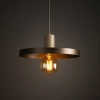 Wisząca lampa nad stół Sila 10757 dysk metalowy brązowy