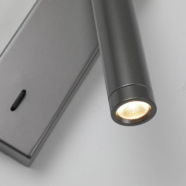 Regulowany kinkiet ścienny Cali WL-21017-GR LED 2,5W 3000K podłużny szary
