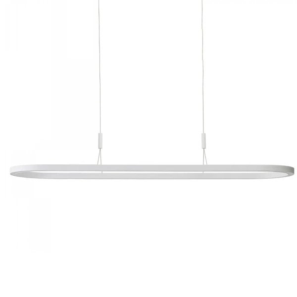 Podłużna lampa do salonu wisząca LAYLA LED 60W 3000K AZ6757 biała aluminium