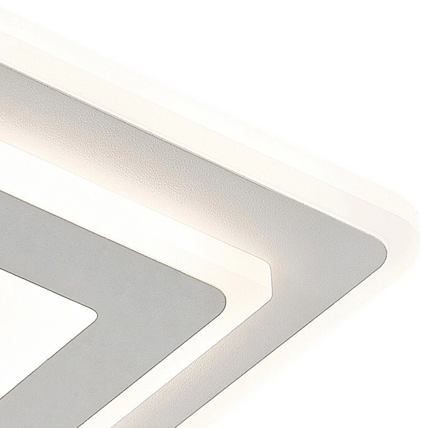 Biały plafon Taneli 6960 kwadratowa lampa LED 12W 3000K-6000K do biura