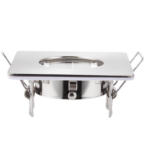 Kwadratowe oczko Speculo 80245 metalowe do łazienki IP65 chrom
