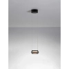 Szklana wisząca lampa OVANIRA LE45194 LED 8W 3000K czarna