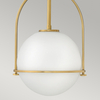 Szklana wisząca lampa QN-SOMERSET-P-O-HB ball mosiądz