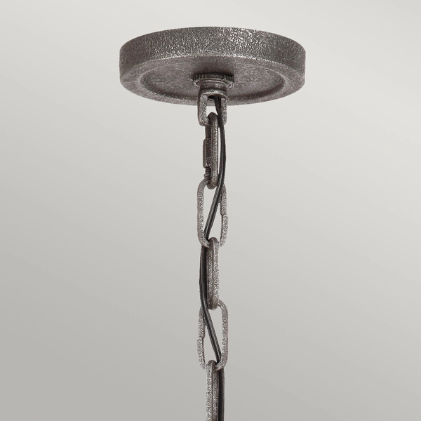 Jadalniana lampa z kloszami QN-ANGELO6 rustykalna czarny