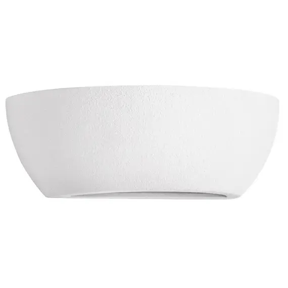 Gipsowa lampa ścienna BENAVIX LE45568 półokrągła biała