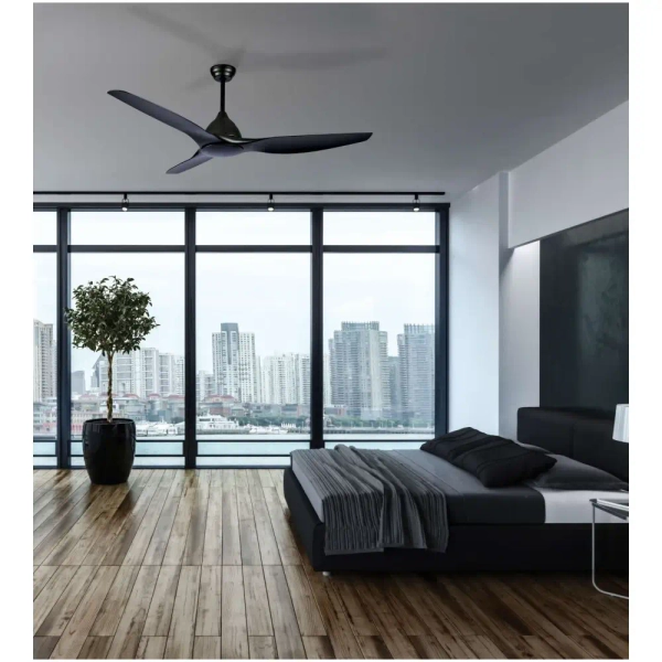 Nowoczesny sufitowy wentylator 20258 funkcja letnia czarny