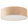 Sypialniana lampa sufitowa Soft 40655 Sigma okrągła welurowa beżowa