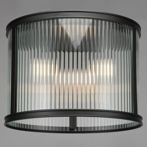 Przysufitowa lampa do kuchni Bianka BIA5322 ryflowana czarna