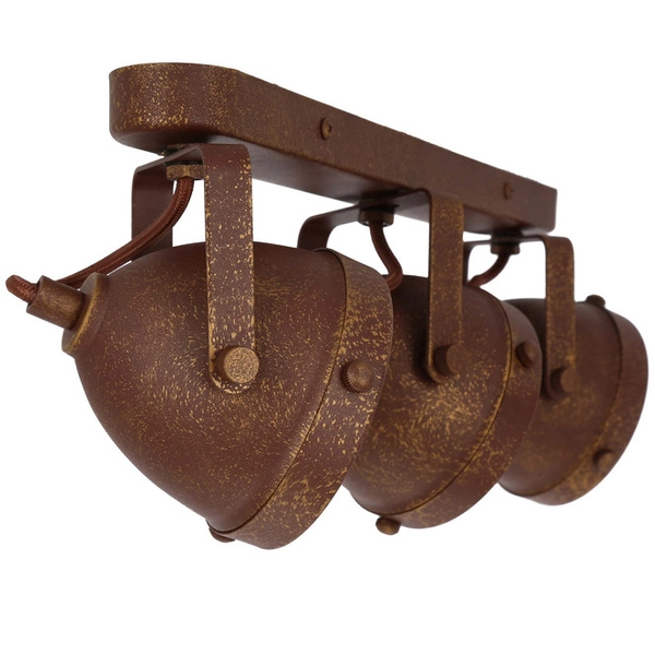 Regulowana LAMPA sufitowa FRODO 93-71088 Candellux metalowa OPRAWA kinkiet reflektorki rustykalne rdzawe