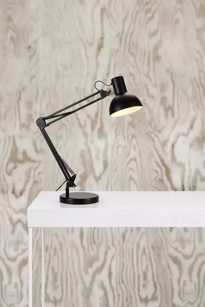 Regulowana lampa biurkowa Architect gabientowa czarna