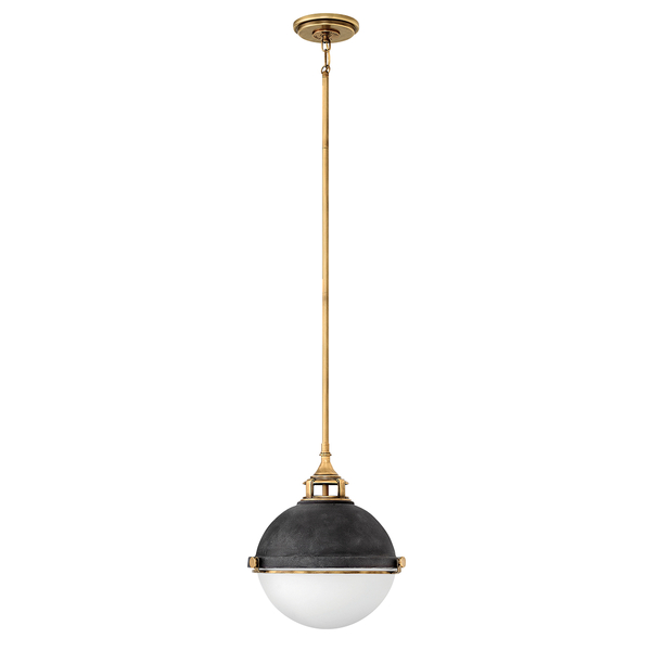 Wisząca lampa do spiżarni QN-FLETCHER-P-M-AZ ball biała